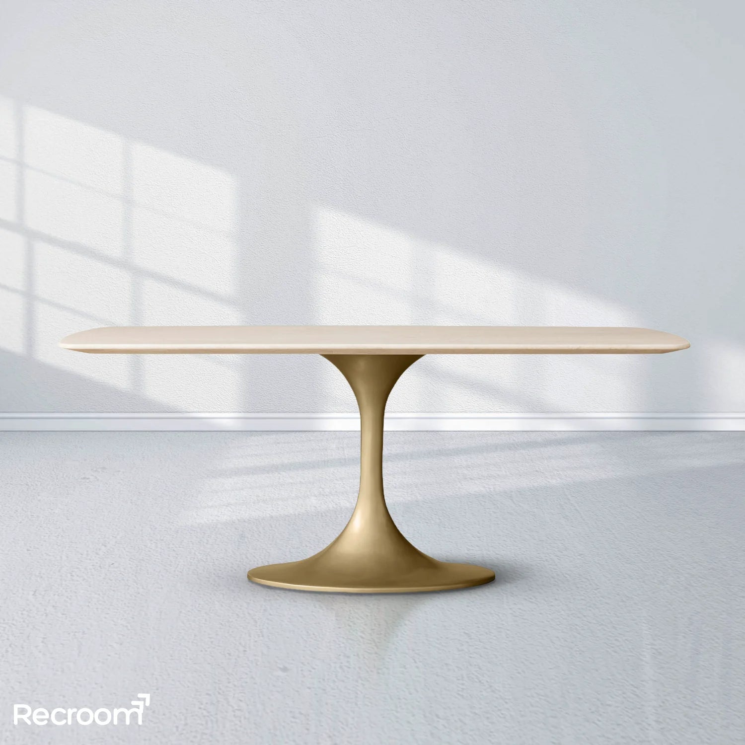 San Germani Stone Dining Table with Launette Base