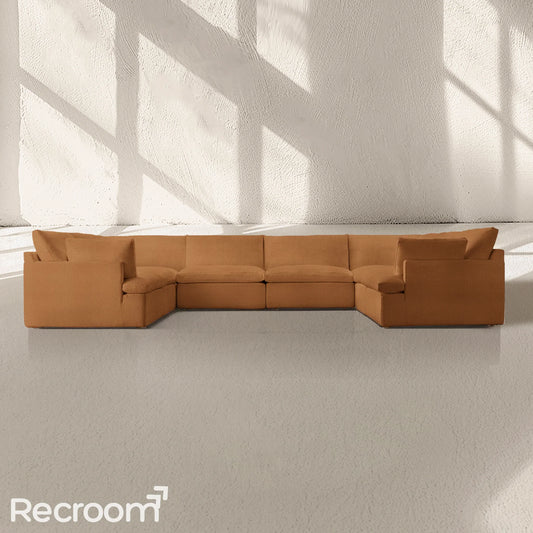 Kloud Modular Track Arm U-Sofa Sectional