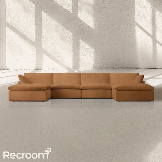 Kloud Modular Track Arm U-Chaise Sectional