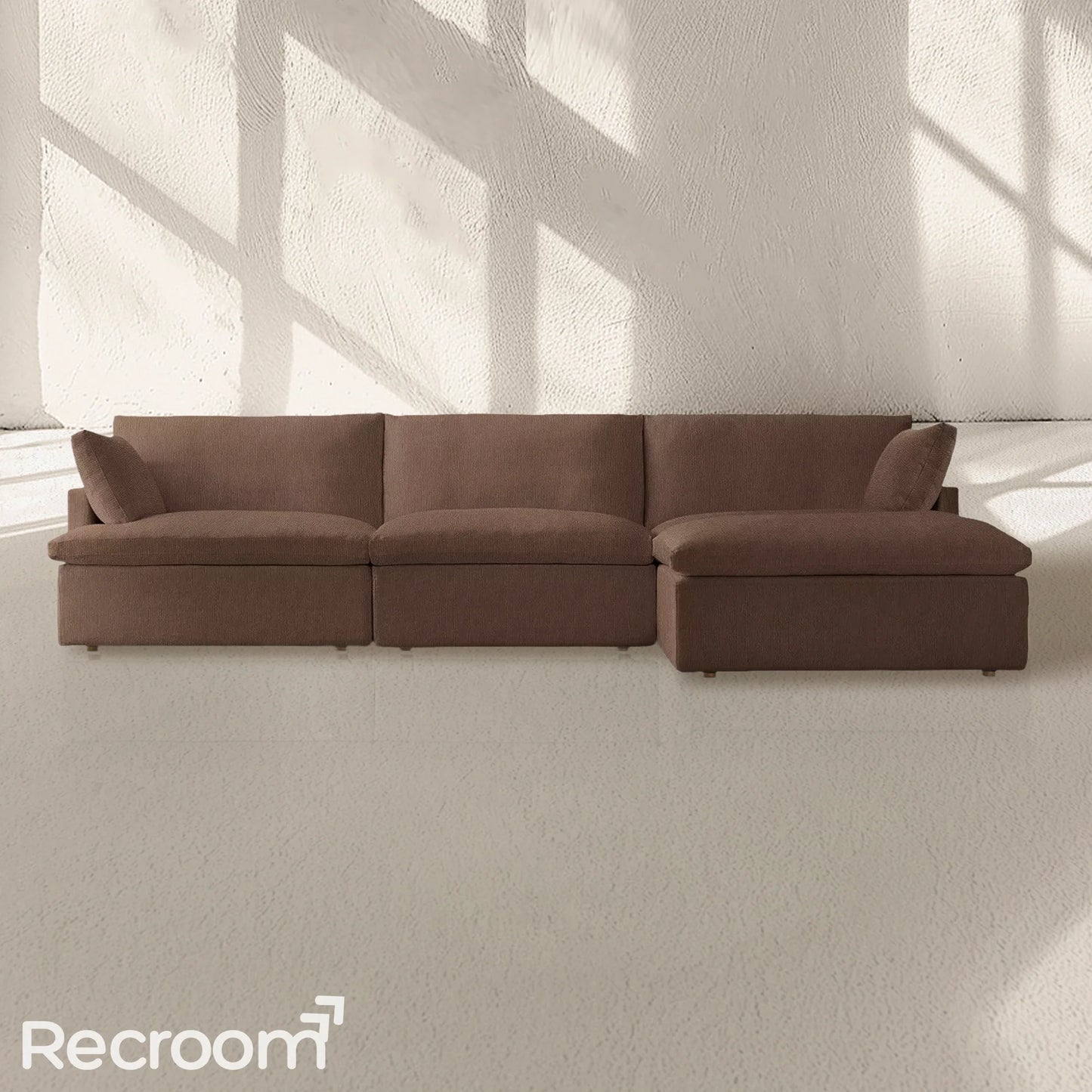 Kloud Modular Track Arm Right-Arm Sofa-Chaise Sectional