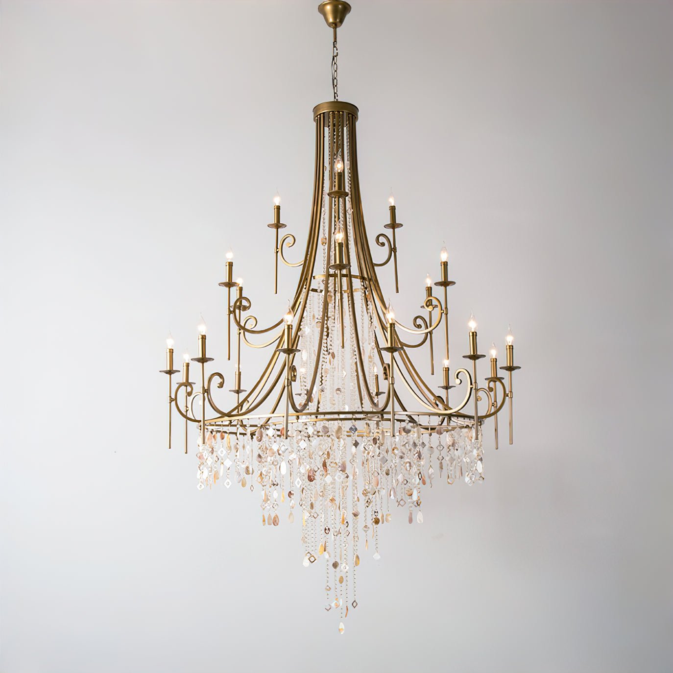 Tatum Lux Shell Crystal Chandelier