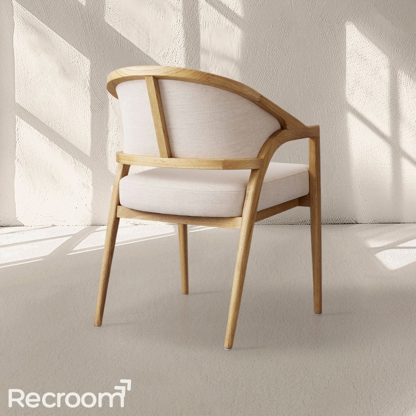 Artmee Upholstered Back Dining Arm Chair