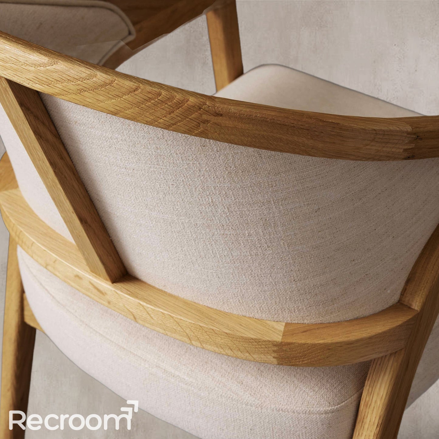 Artmee Upholstered Back Dining Arm Chair