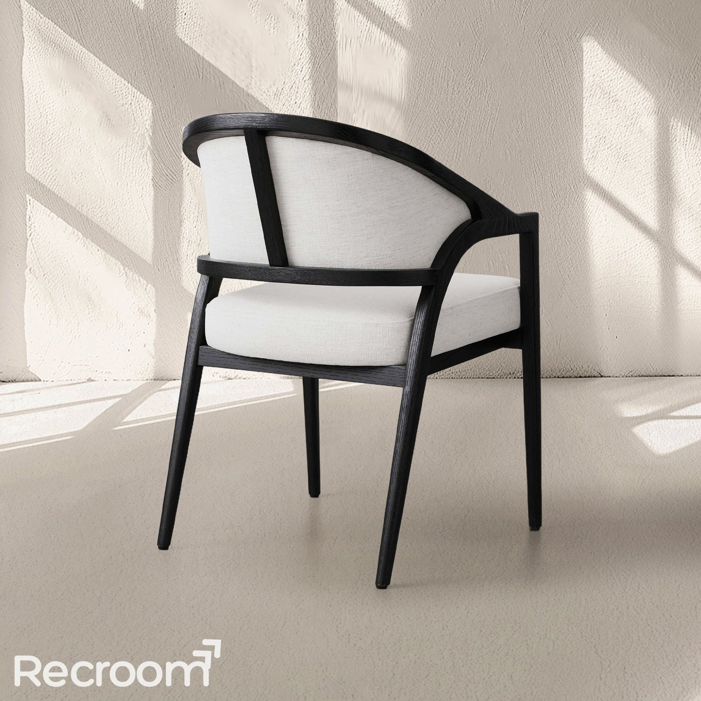 Artmee Upholstered Back Dining Arm Chair