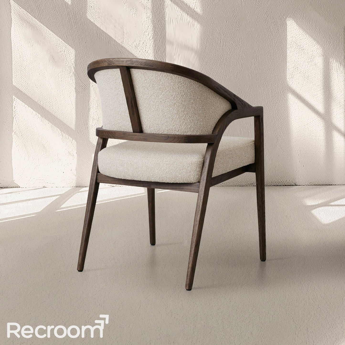 Artmee Upholstered Back Dining Arm Chair