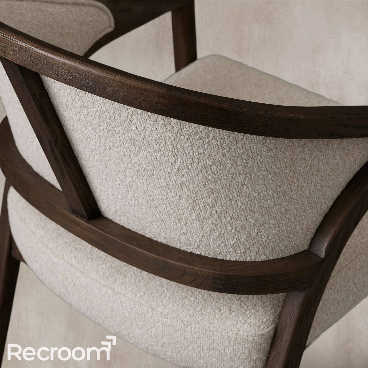 Artmee Upholstered Back Dining Arm Chair