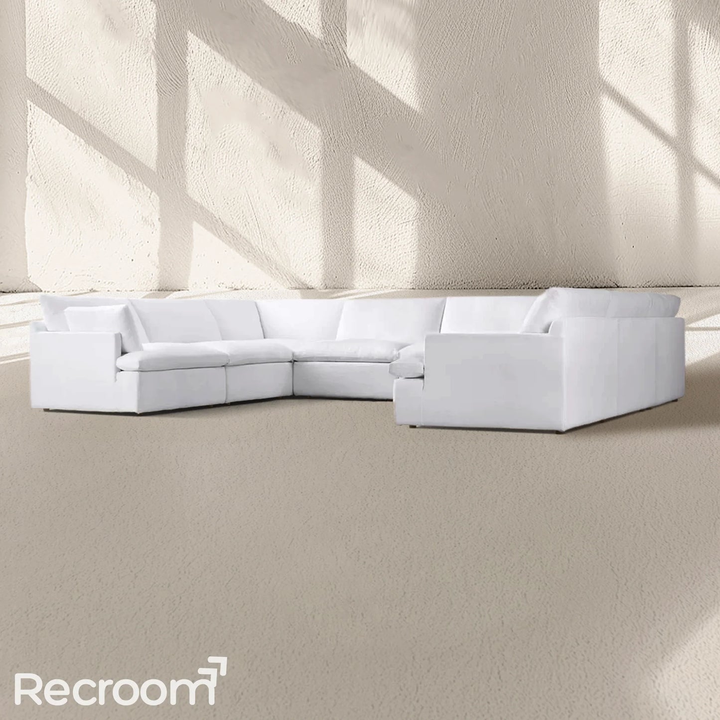 Kloud Modular Track Arm U-Sofa Sectional