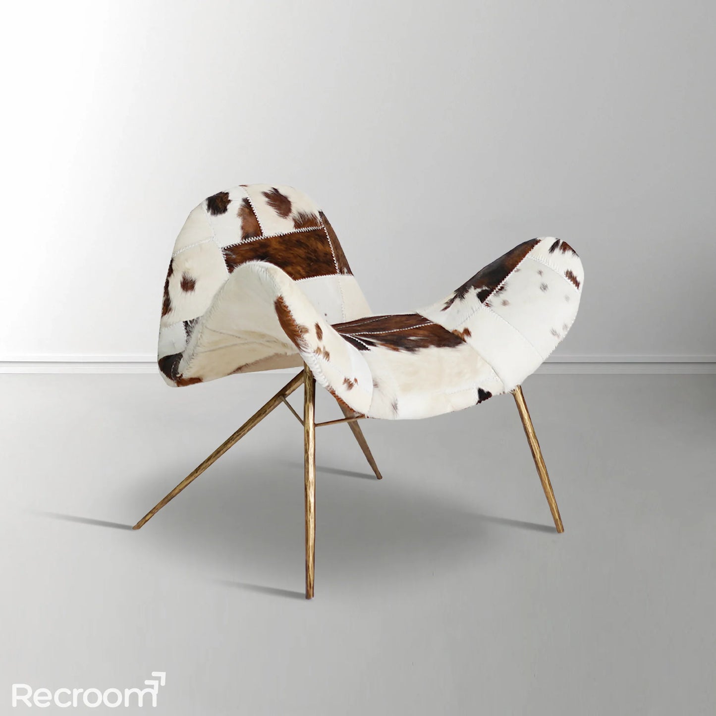 Thaddeo Milk Coffee Fur Lounge Chair