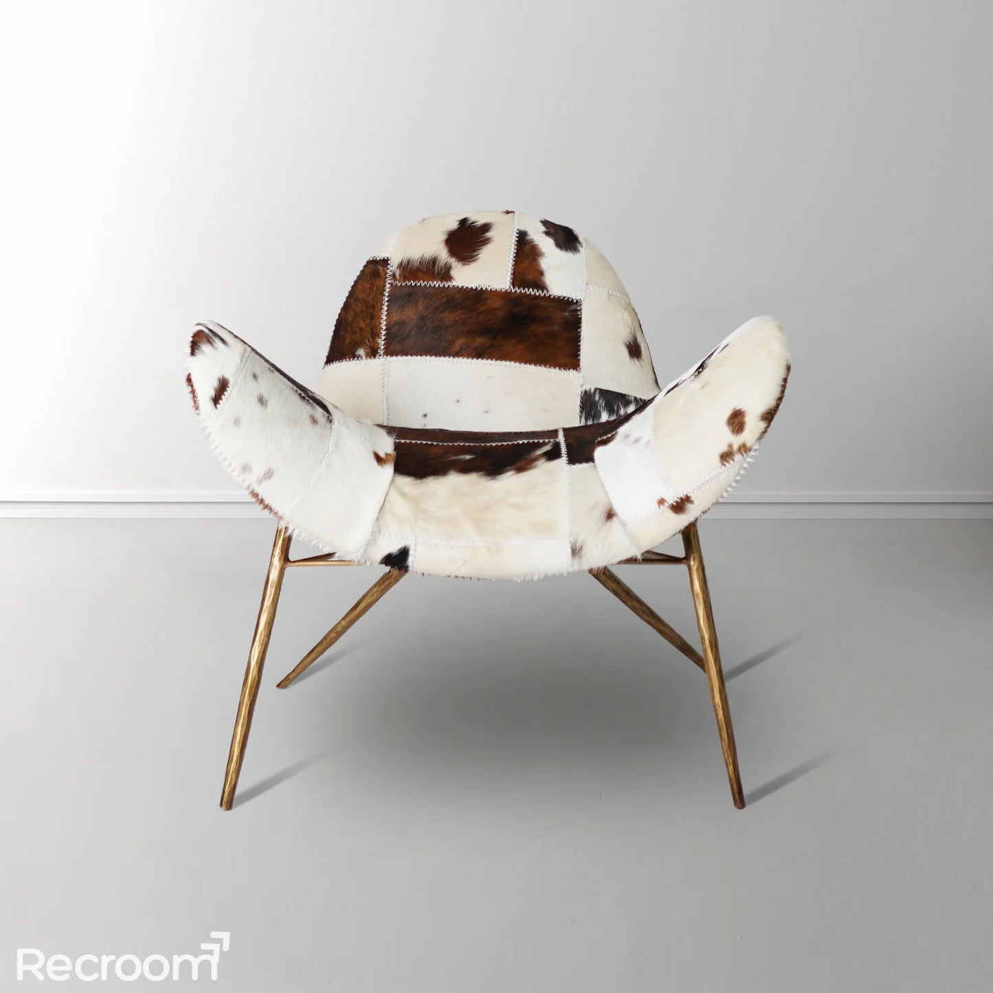 Thaddeo Milk Coffee Fur Lounge Chair