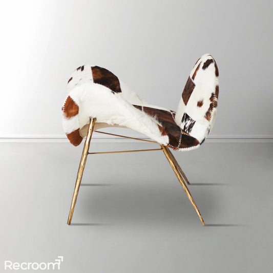 Thaddeo Milk Coffee Fur Lounge Chair