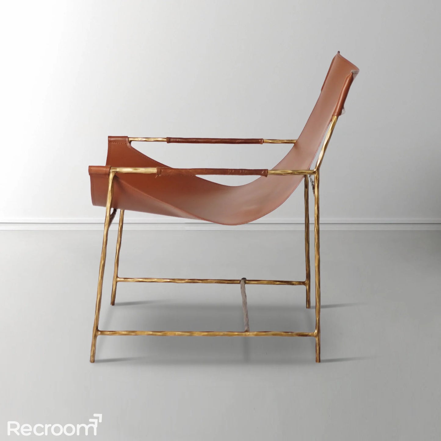 Thaddeo Brown Leather Lounge Chair