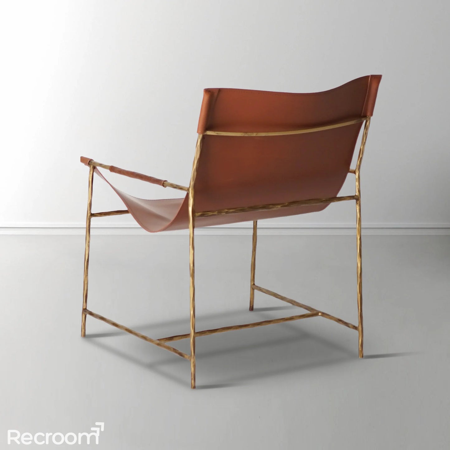 Thaddeo Brown Leather Lounge Chair