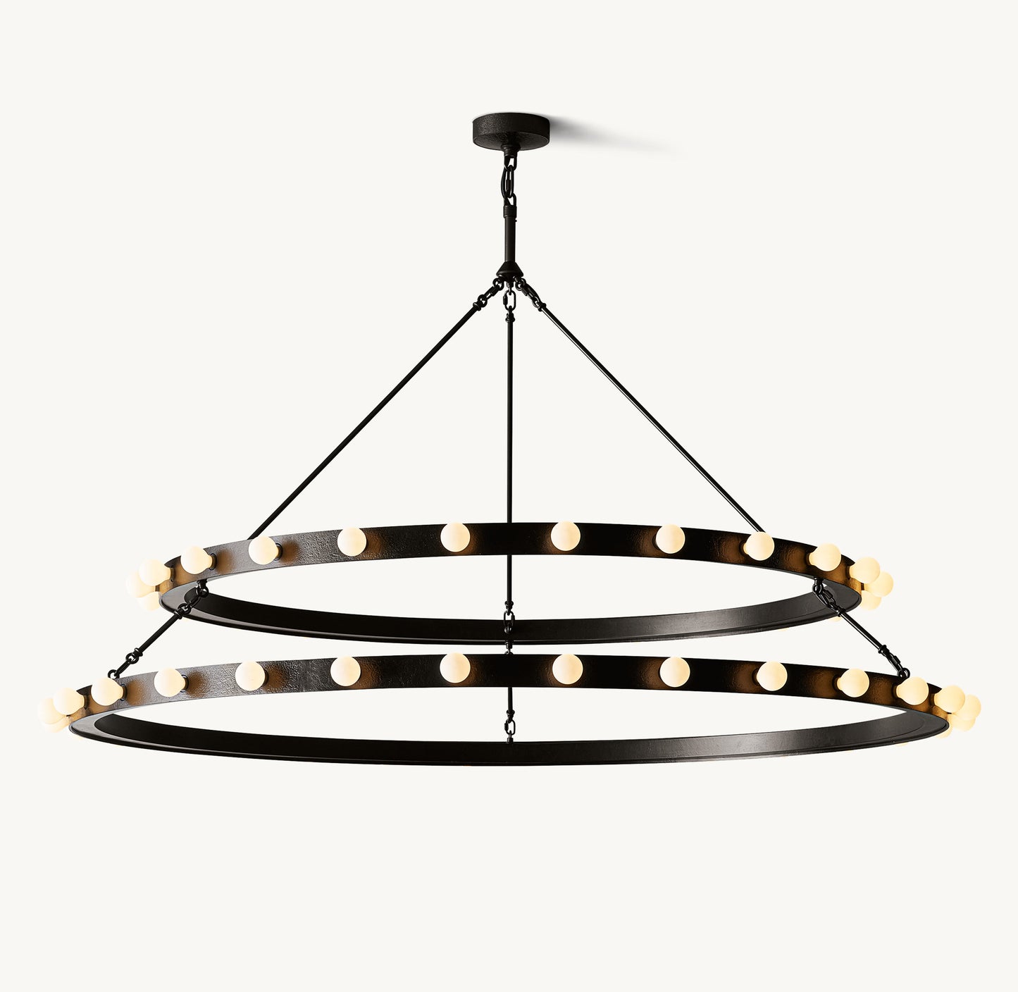 Vitoria Round Two Tiered Chandelier 60"