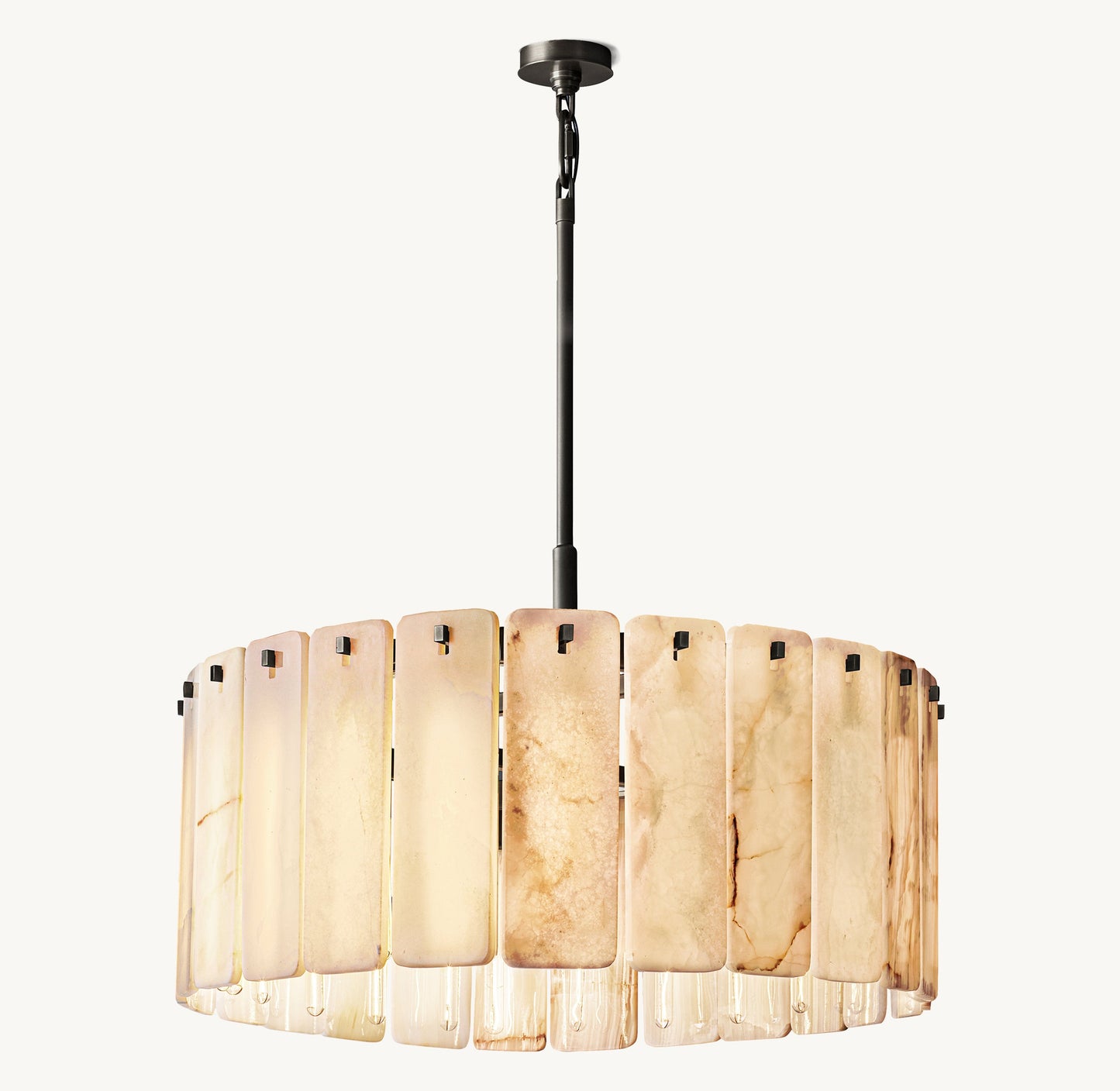 Calamette Onyx Round Chandelier 36"