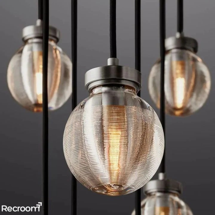 Pearli Round Chandelier 60"