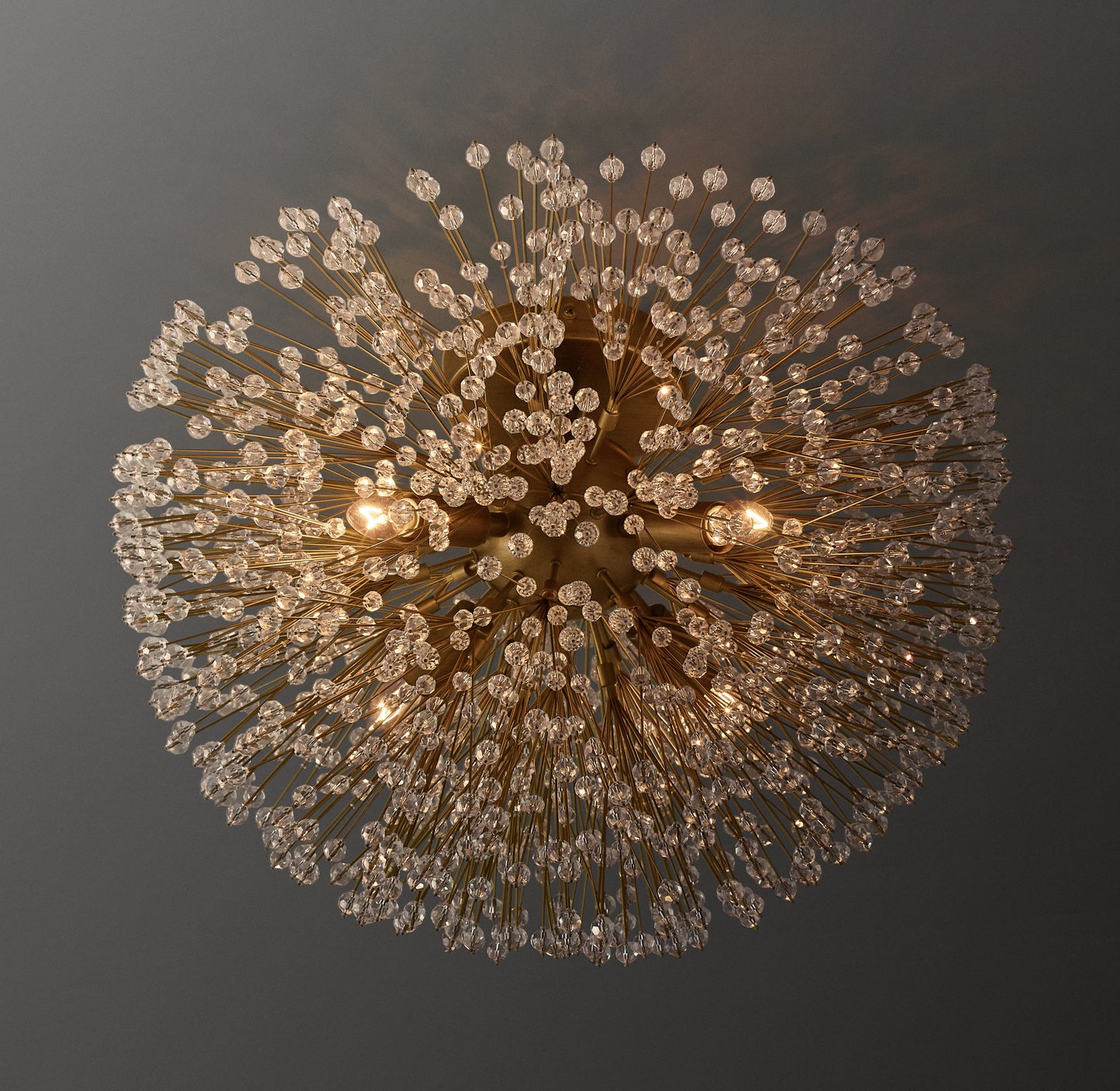 Arora Clear Crystal Flushmount 18"D