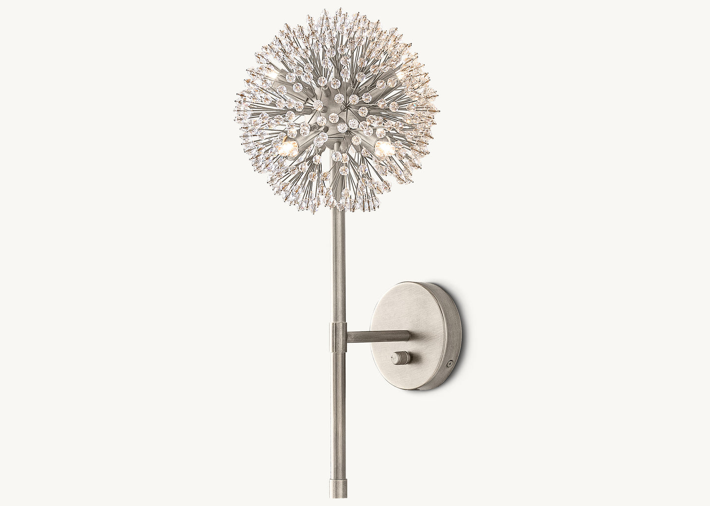 Arora Crystal Post Sconce 20"H