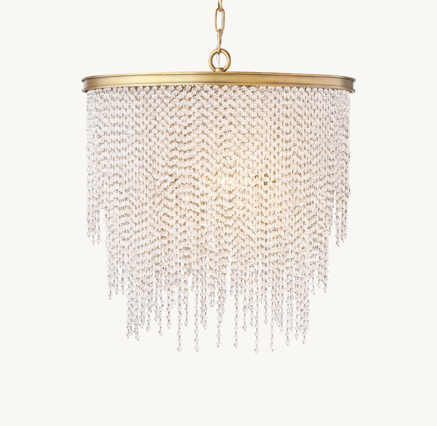 Athena Clear Crystal Medium Pendant 22"D