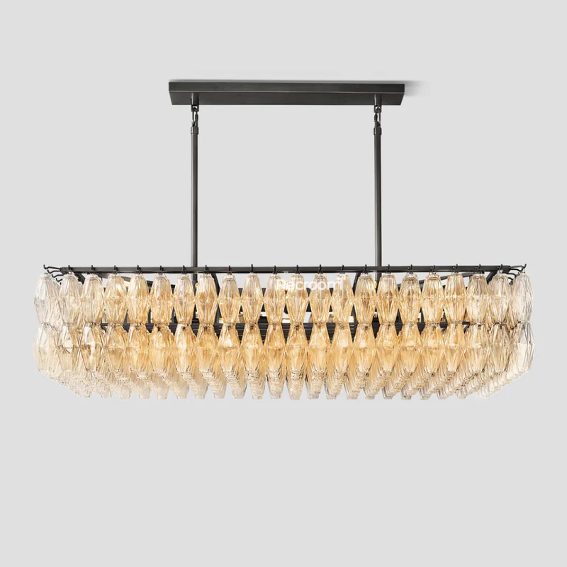 Chia Rectangular Chandelier 54"