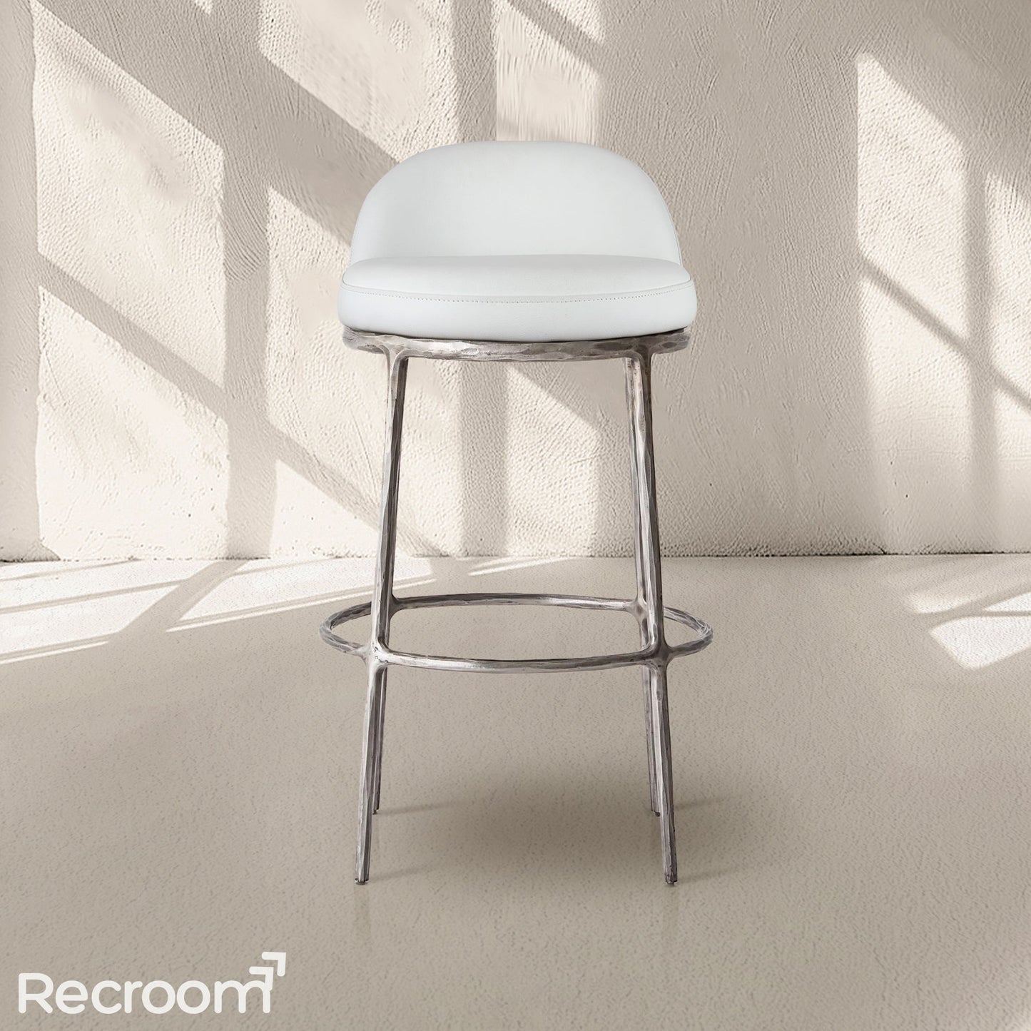 Thaddeo Leather Swivel Bar & Counter Stool