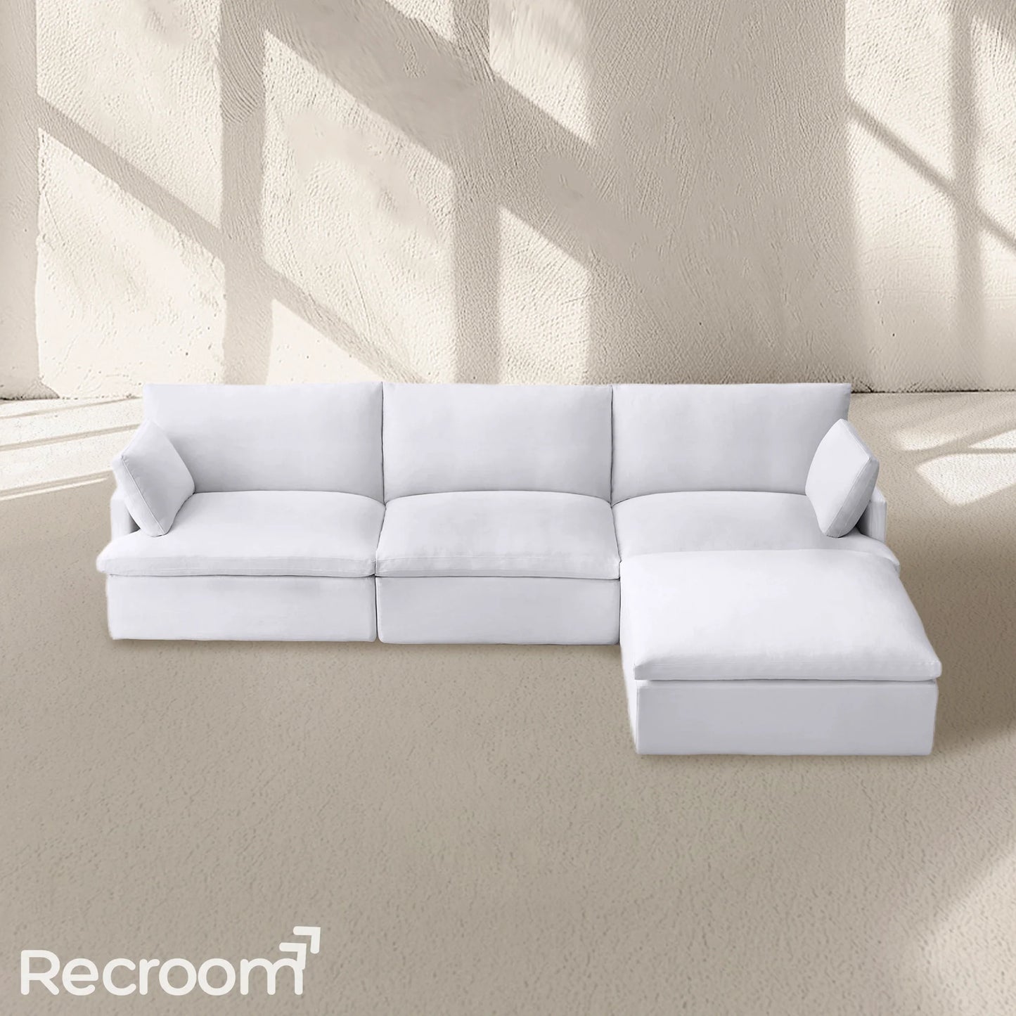 Kloud Modular Track Arm Right-Arm Sofa-Chaise Sectional