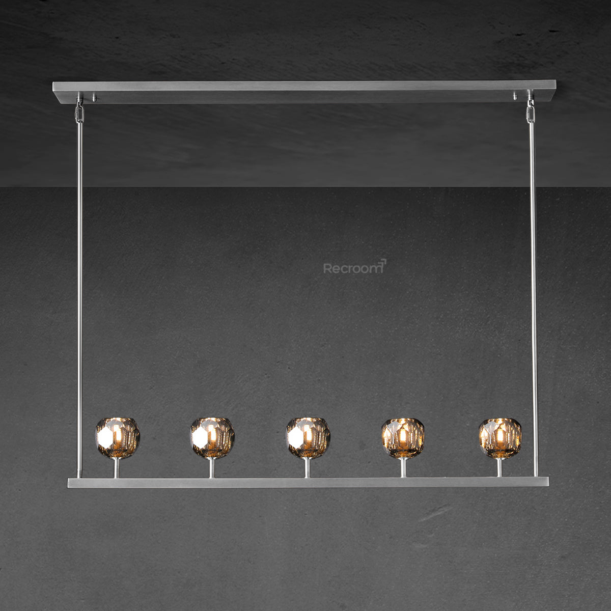 Boulew Crystal Linear Chandelier 48"