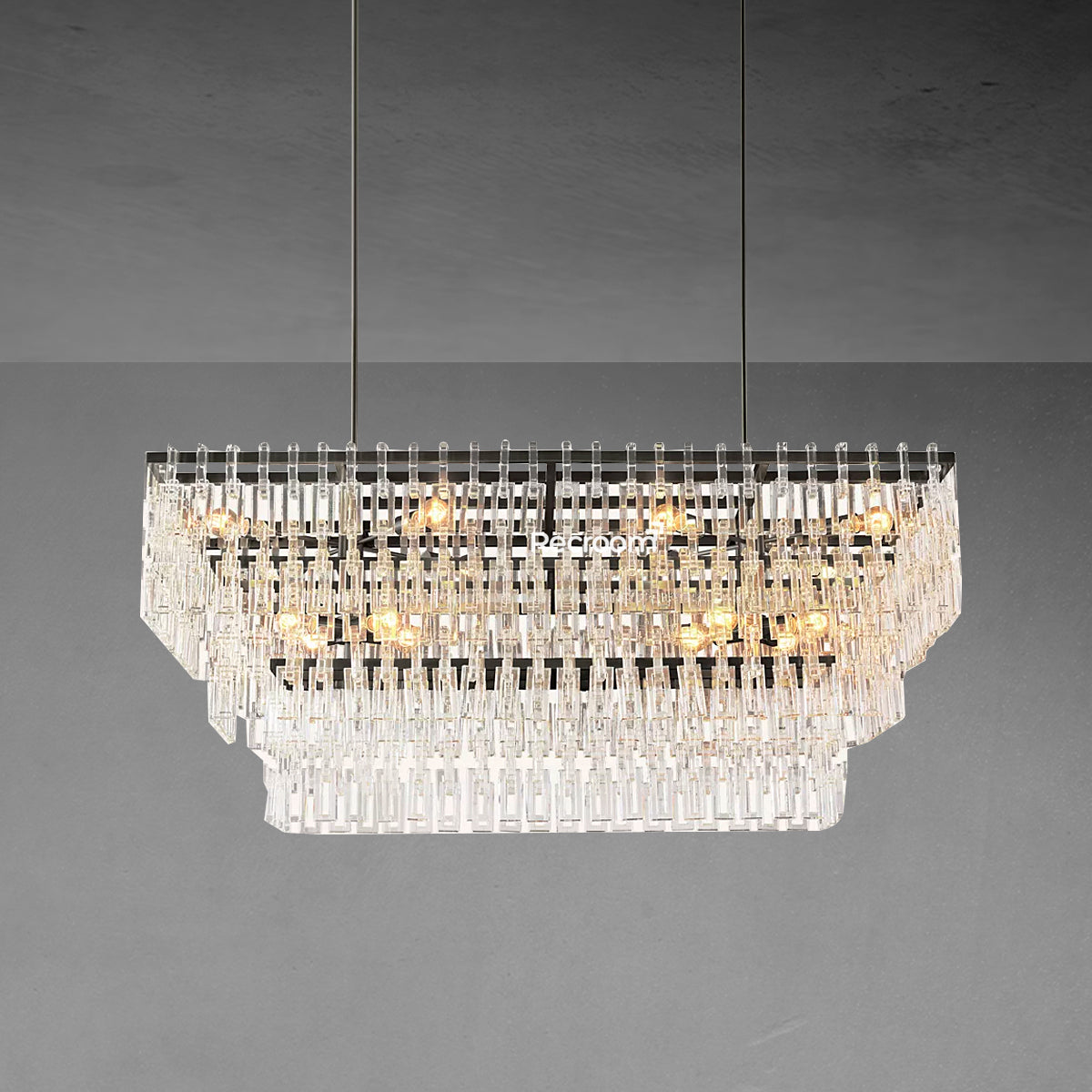 Marige Tiered Rectanglar Chandelier 60” 72“