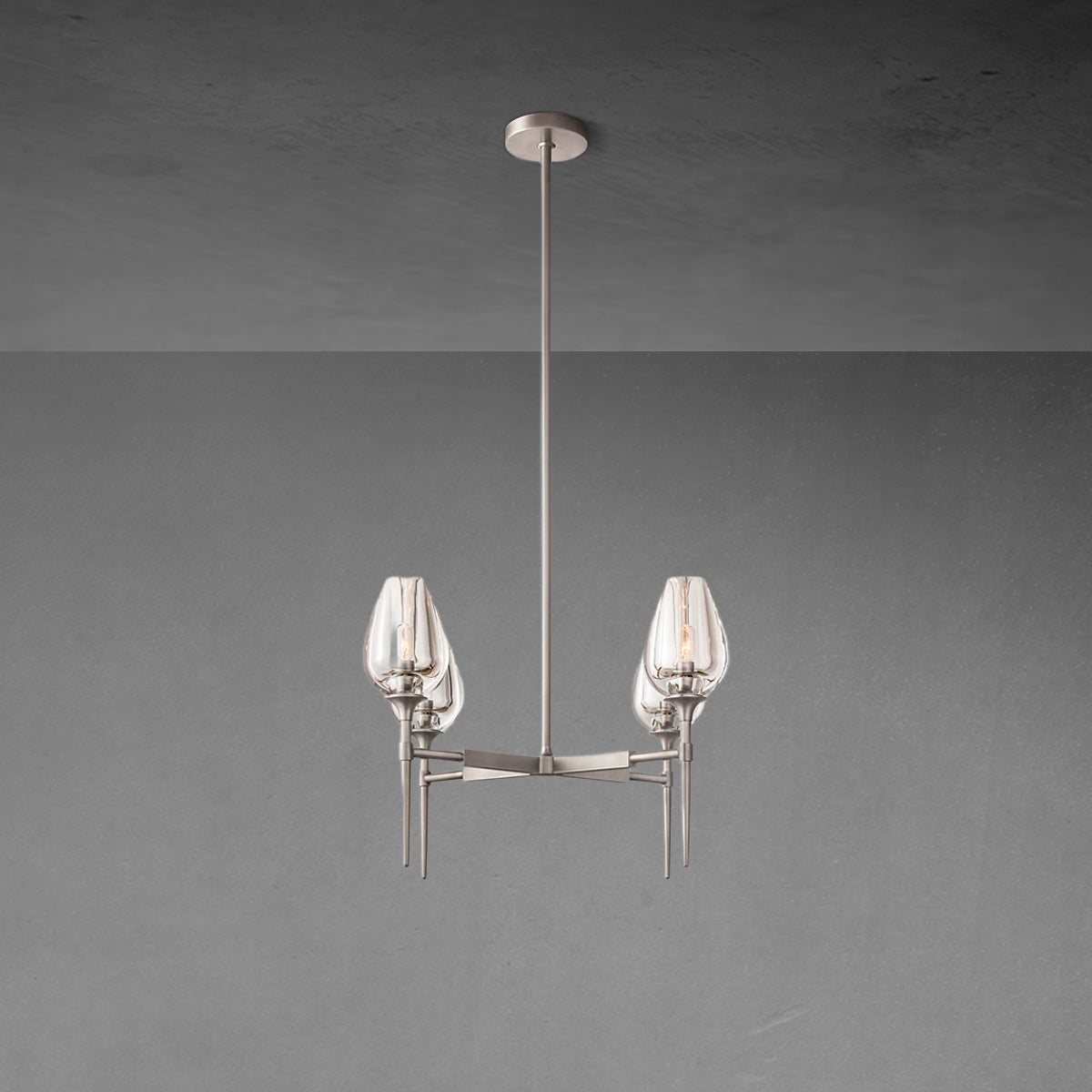 Tuilp Round Chandelier 27"