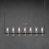 Manory Glass Linear Chandelier 59"