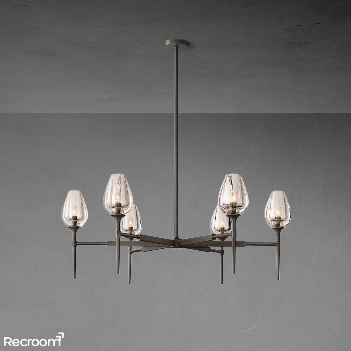 Tuilp Round Chandelier 42"