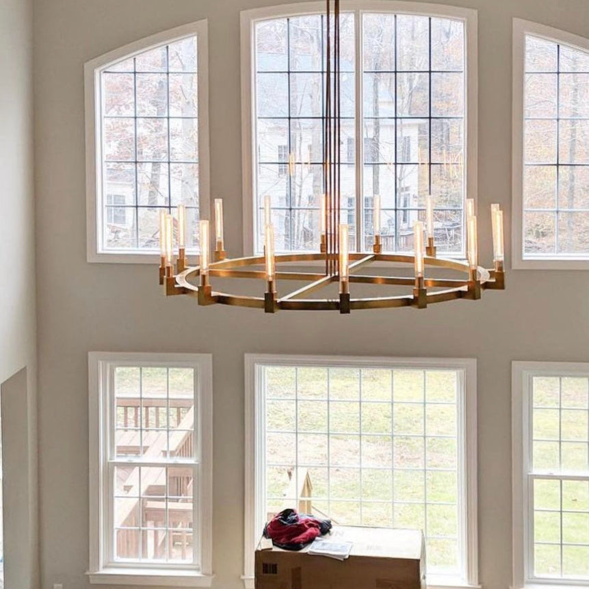 Cannel Round Chandelier 48"