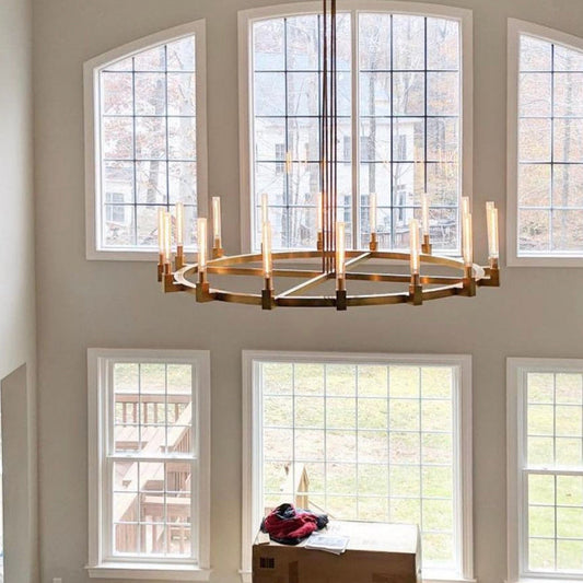 Cannel Round Chandelier 48"