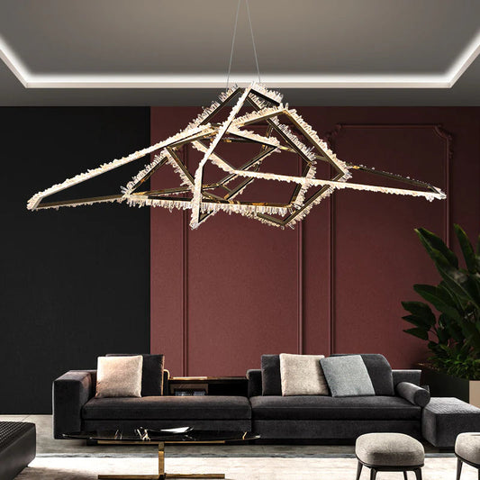 Cervine Modern Rock Crystal Irregular Chandelier
