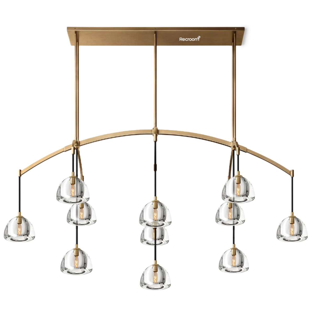 Hemisphero Linear Chandelier 72"