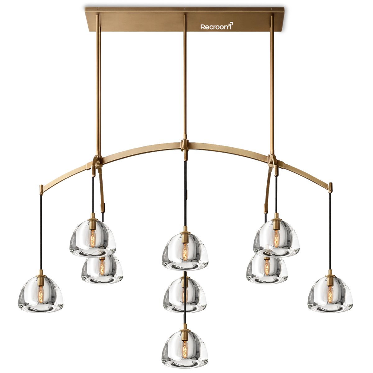 Hemisphero Linear Chandelier 54"