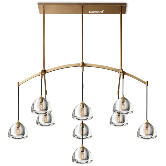 Hemisphero Linear Chandelier 54"
