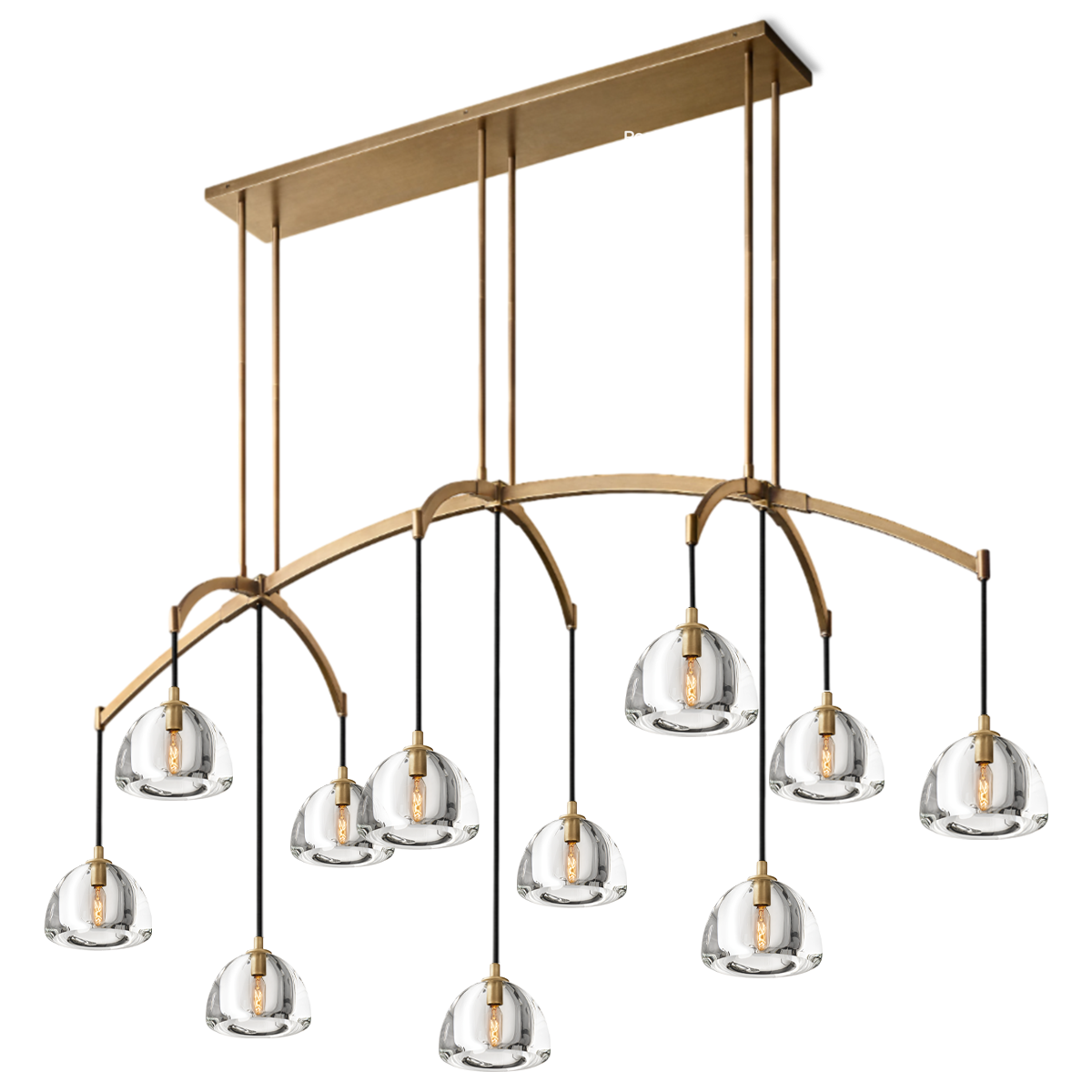 Hemisphero Linear Chandelier 72"