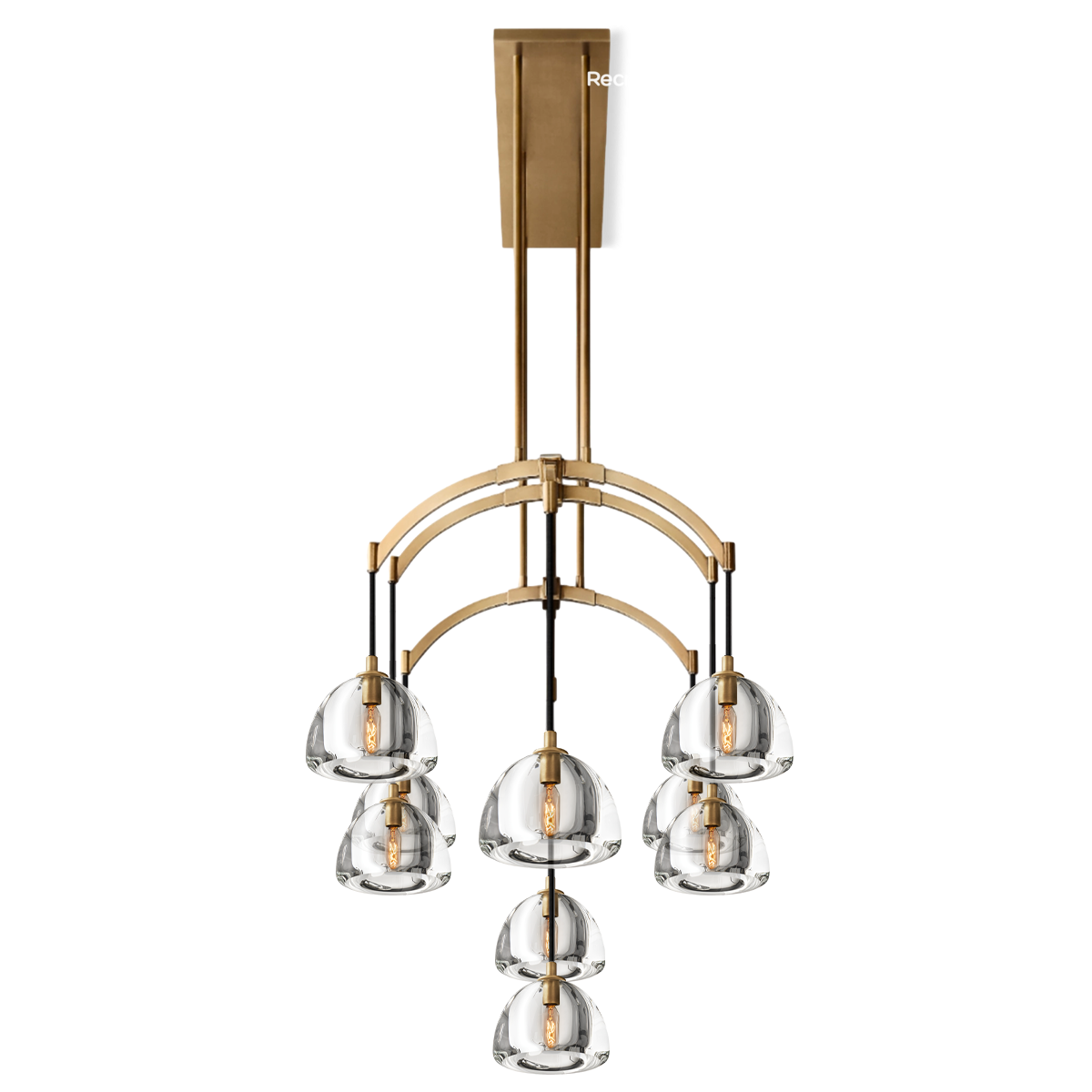 Hemisphero Linear Chandelier 54"