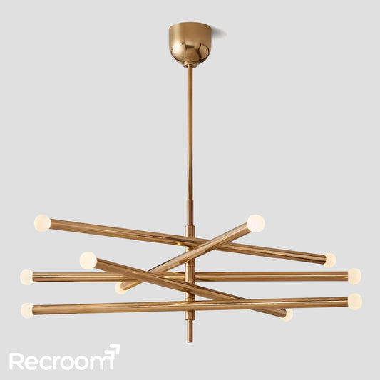 Rusell 10-Light Mobile Orb Chandelier 38"