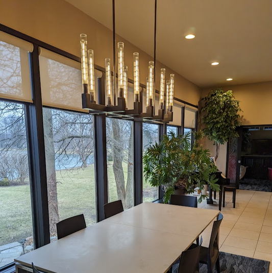 Cannel Linear Chandelier 67"