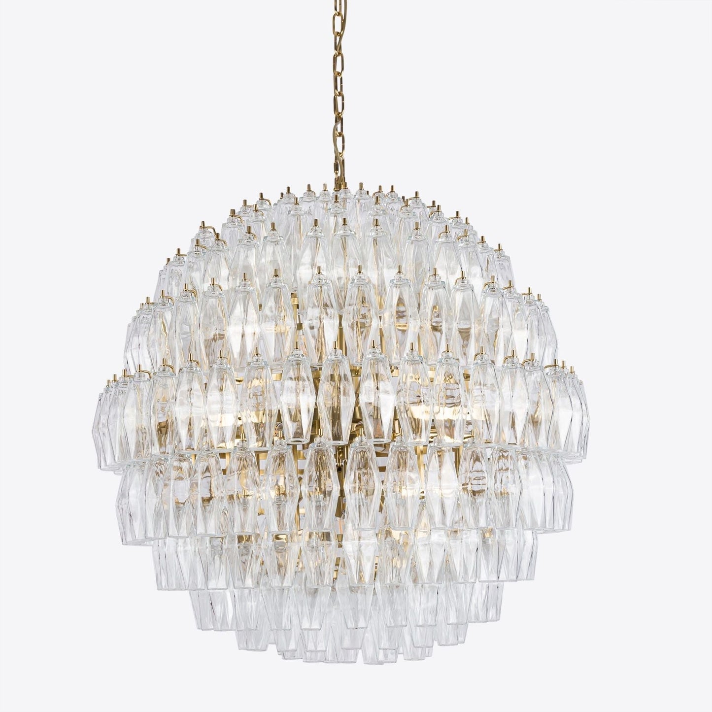 Clear Pallina Chandelier 28"