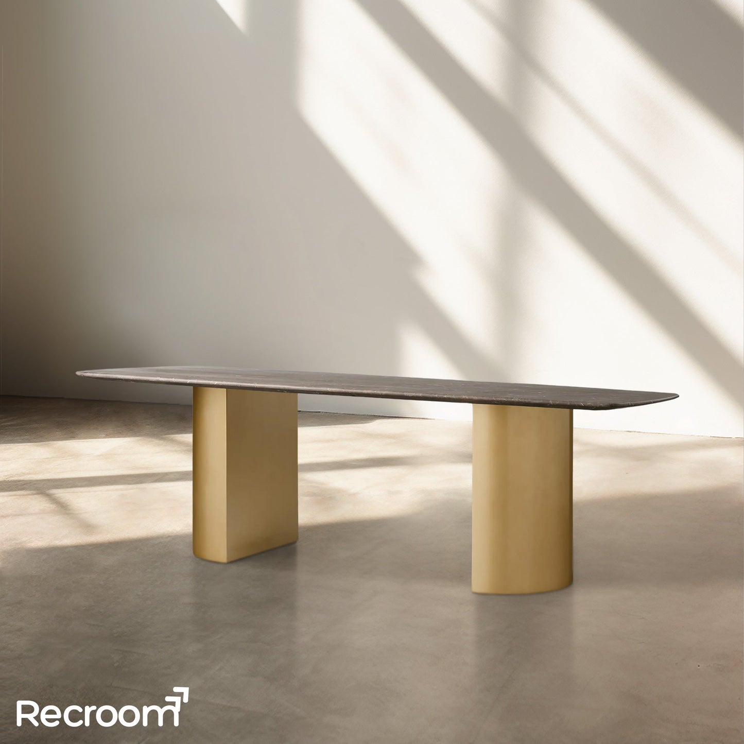 San Germani Stone Dining Table with Dauphine Base