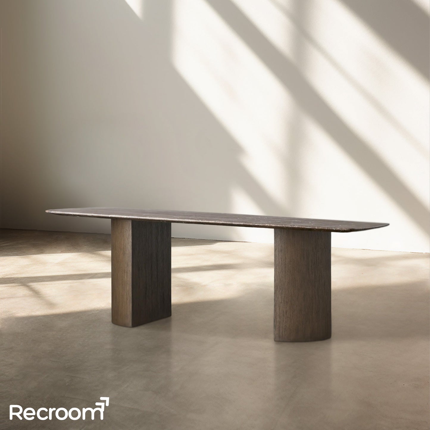 San Germani Stone Dining Table with Dauphine Base