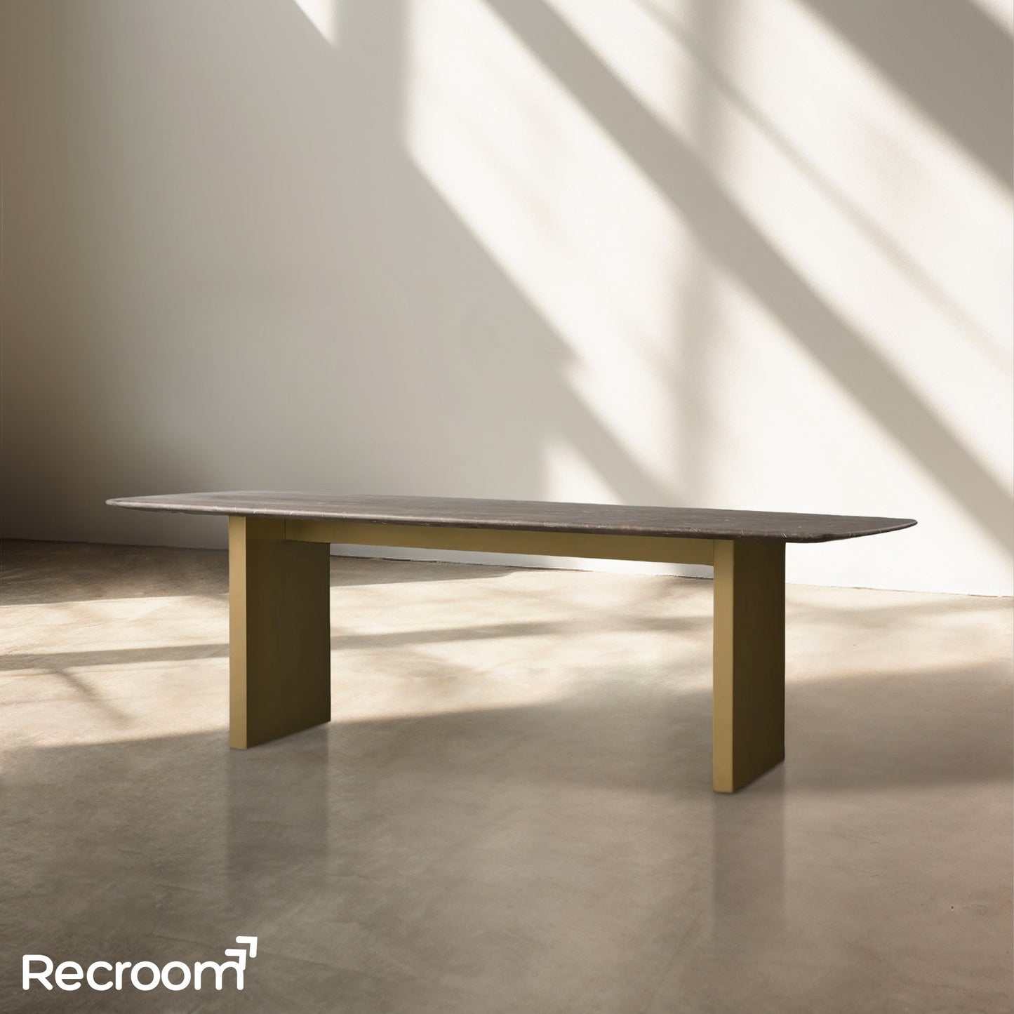 San Germani Stone Dining Table with Clement Base