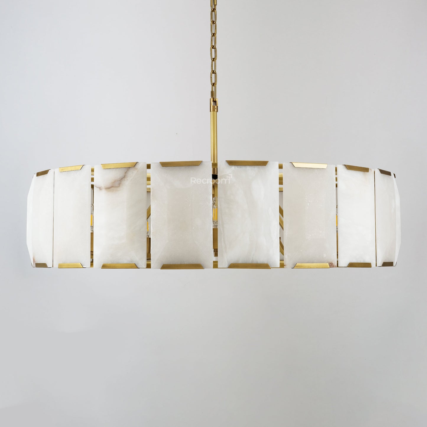 Harllow Calcite Round Chandelier 43"