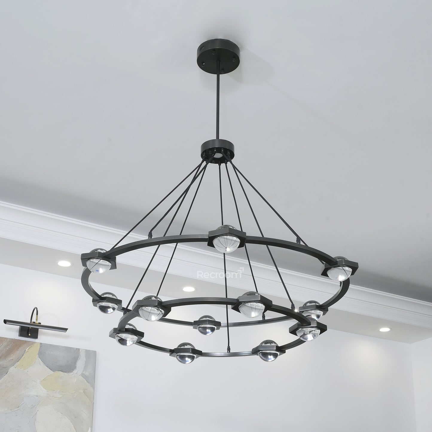 Eclitant Two-Tier Round Chandelier 60"