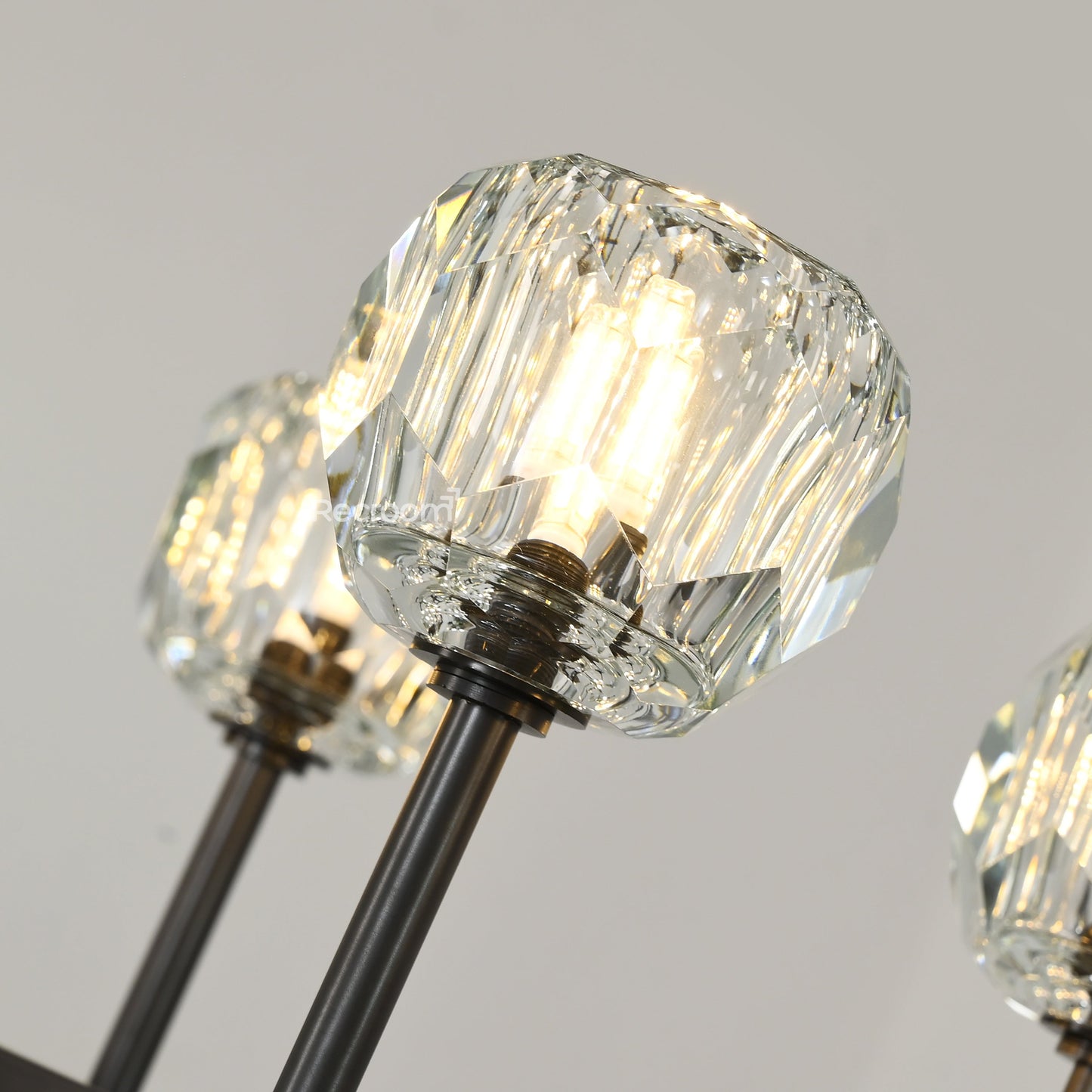 Boulew Crystal Glass Double Linear Chandelier 60"