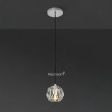 Boulew Crystal Glass Cord Pendant 5"