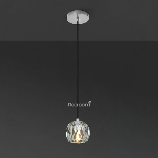 Boulew Crystal Glass Cord Pendant 5"