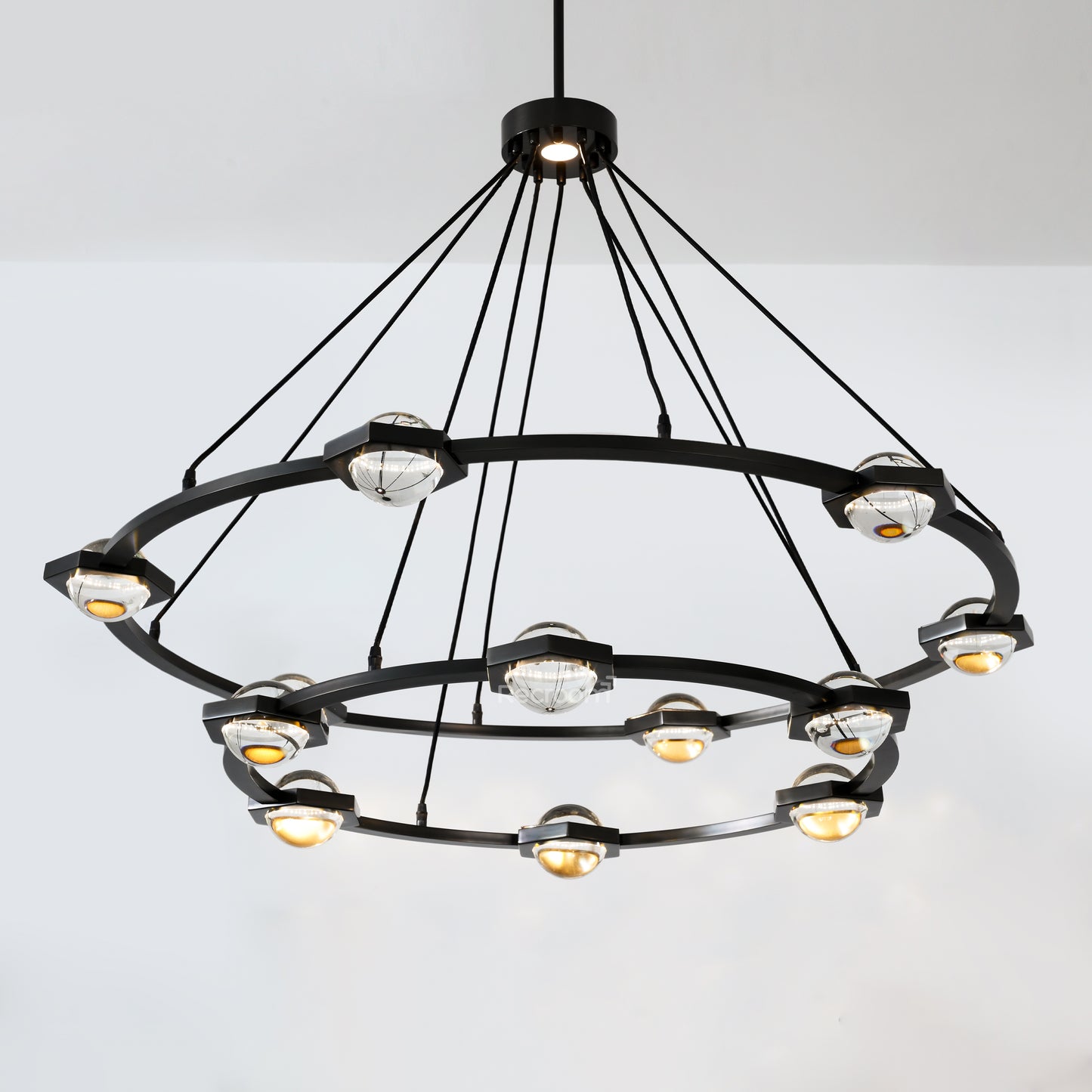Eclitant Two-Tier Round Chandelier 60"